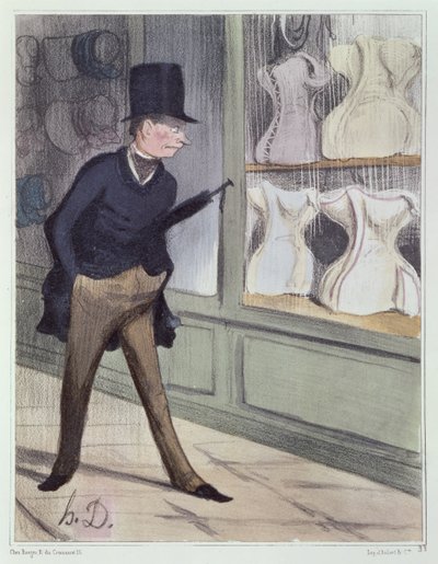 ¡Es increíble! Veo cuatro tallas como las mujeres en mi vida - Fifine, mi favorita, esa gran prostituta Cocotte, la alta Mimi y mi esposa allá en la esquina de Honoré Daumier